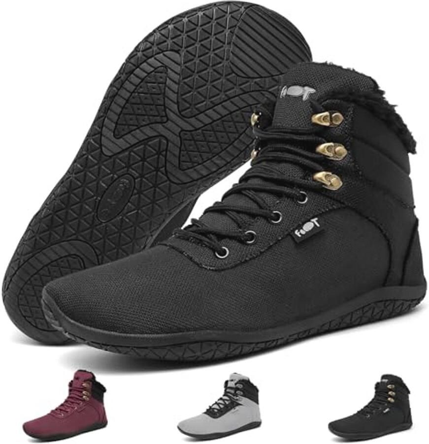 Comfortabele Barefoot Laarzen voor en met Warme Voering Unisex Wandelschoenen van 37-47EU