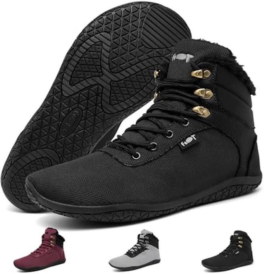 Comfortabele Barefoot Laarzen voor en met Warme Voering Unisex Wandelschoenen van 37-47EU