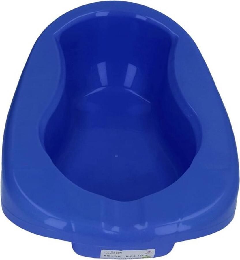Comfortabele bedslippers voor ouderen met PP kunststof basis en deksel ideaal voor bedlegerige volwassenen Donkerblauw