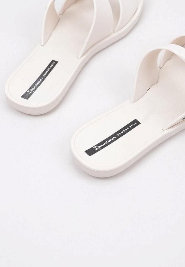 Comfortabele Beige Rubber Teenslippers voor Dames Zomer Schoenen