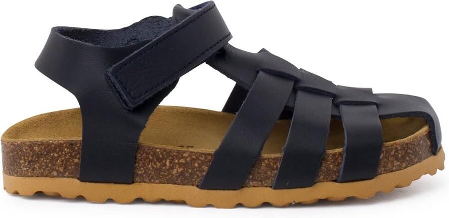 Comfortabele Bio Leren Krabsandalen met Ergonomische Zool voor Jongens