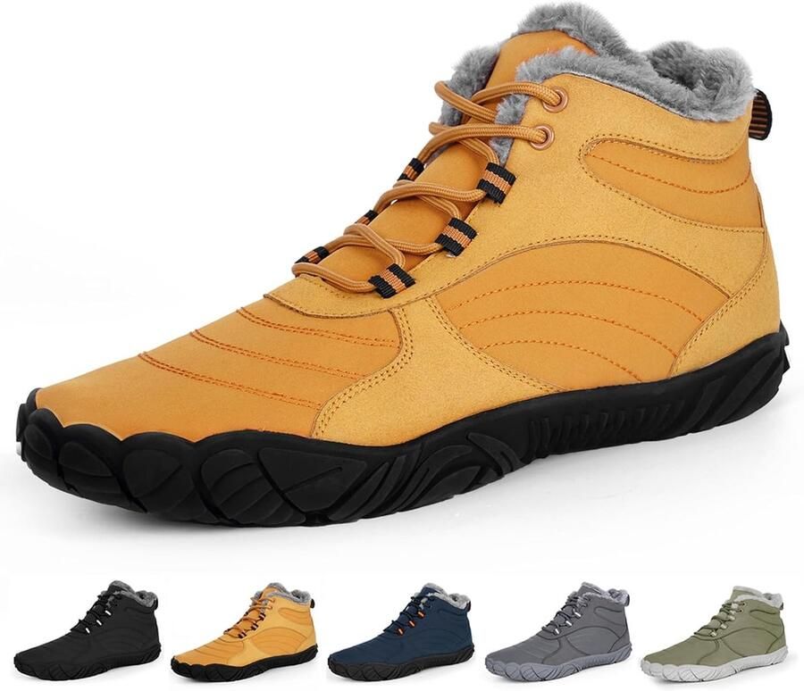 Comfortabele Blotevoetenschoenen voor en Warm Gevoerd Waterafstotend en Antislip Winterschoenen