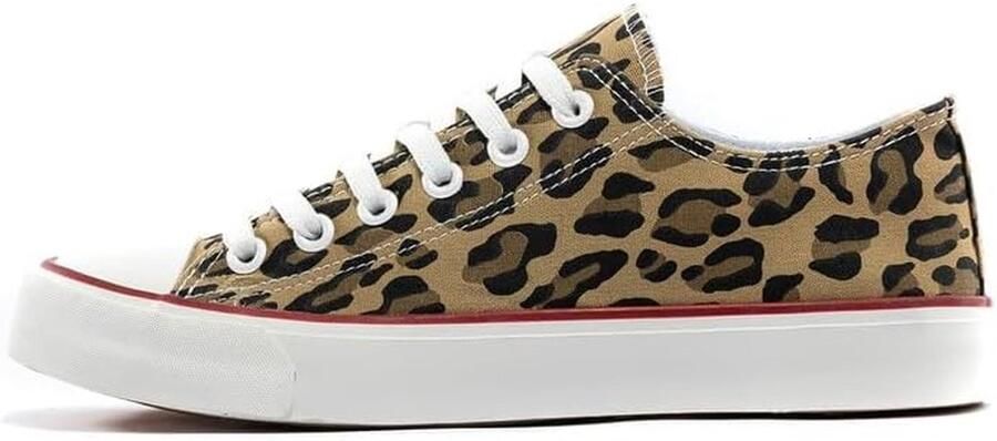 Comfortabele Canvas Sportschoenen Low Top Vetersluiting Unisex