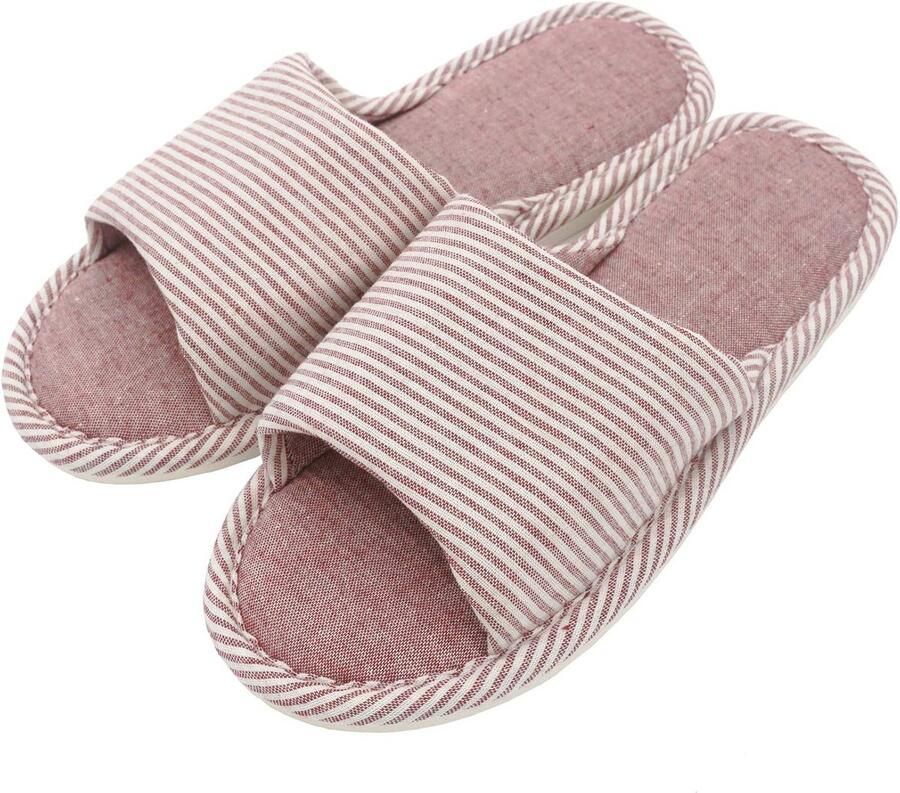 Comfortabele Casual Katoen Linnen Antislip Instappers voor Binnen en Buiten