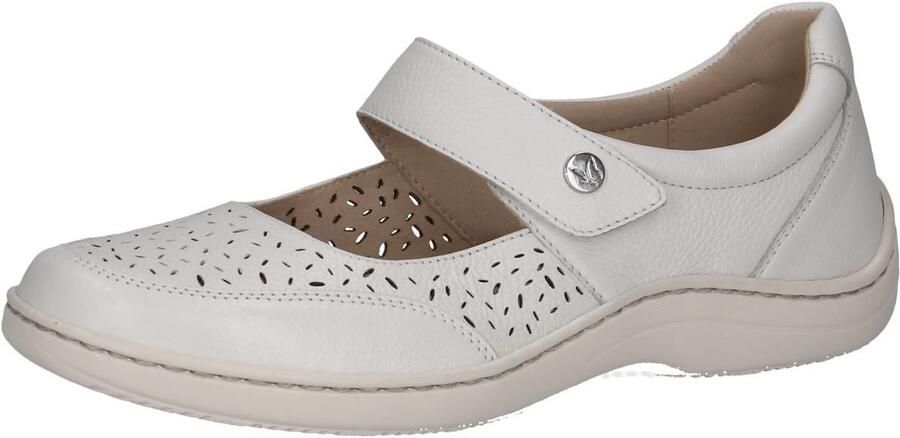 Comfortabele Dames Ballerina's Leer H-Wijdte met Uitneembaar Voetbed