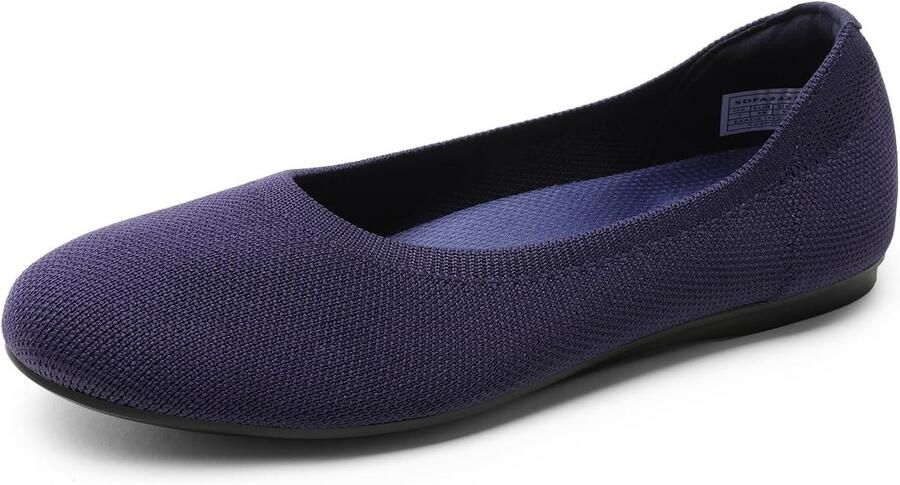 Comfortabele Dames Ballerina's met Schokabsorberende Zool