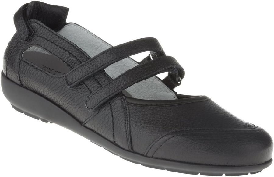 Comfortabele Dames Ballerina's van Zacht Leer met Klittenband Ideaal voor Brede Voeten - Foto 1