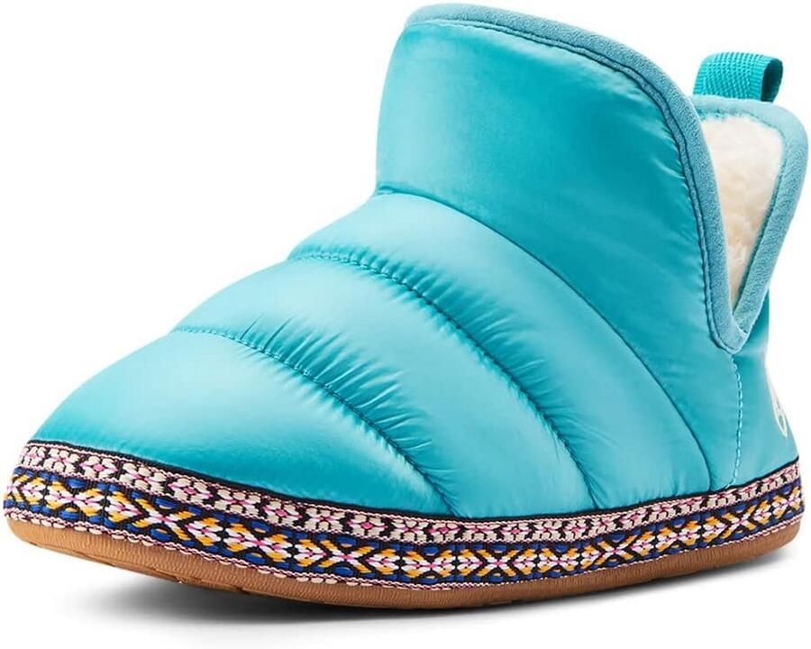 Comfortabele Dames Bootie Slippers met Warme Sherpa Voering voor Binnen en Buiten