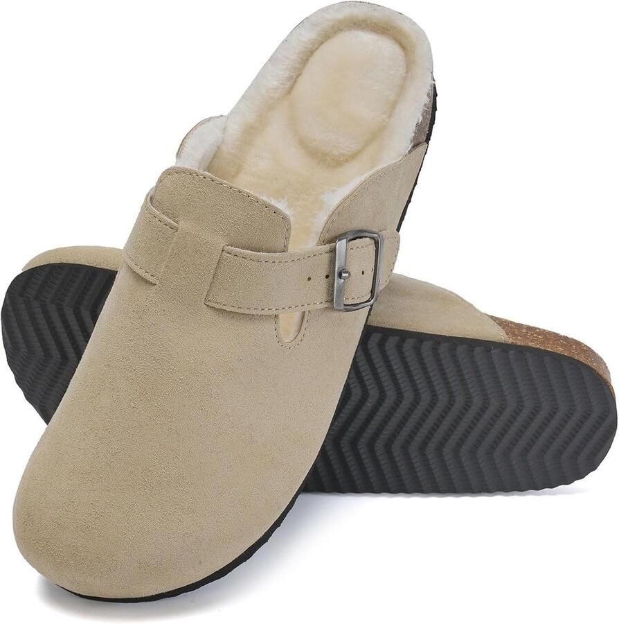 Comfortabele Dames Clogs met Voetbed en Ademend Kurk