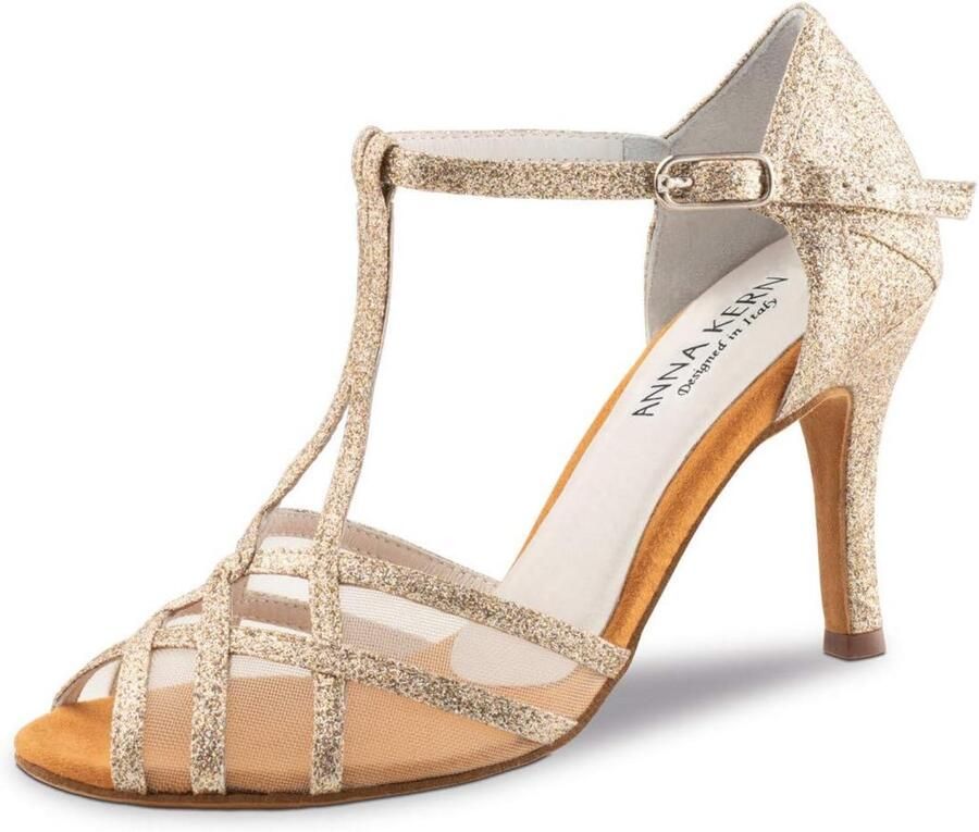 Comfortabele dames dansschoenen met bar en comfortabele hak