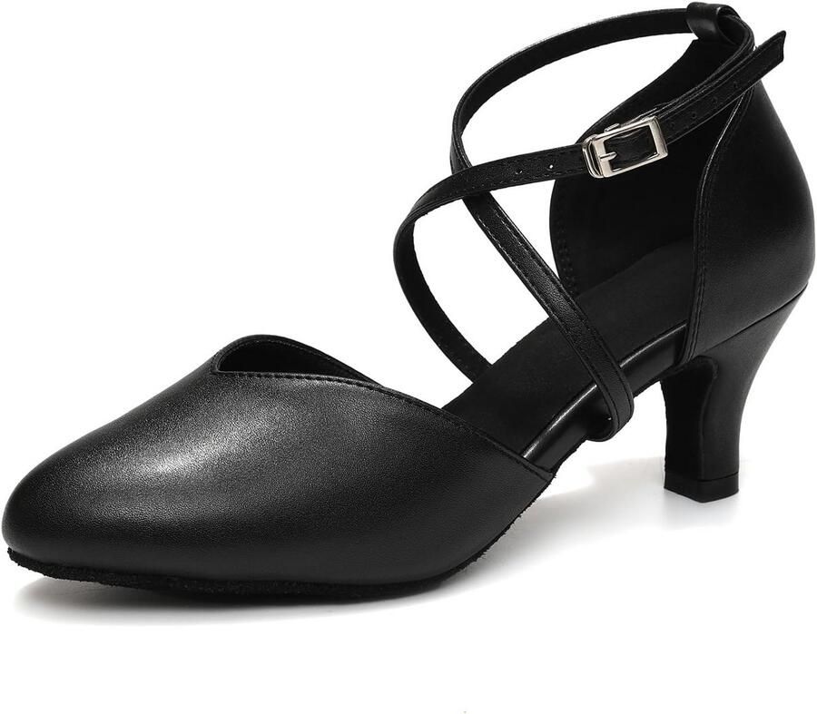 Comfortabele Dames Dansschoenen voor Latin Salsa en Ballroom met Lage Hak