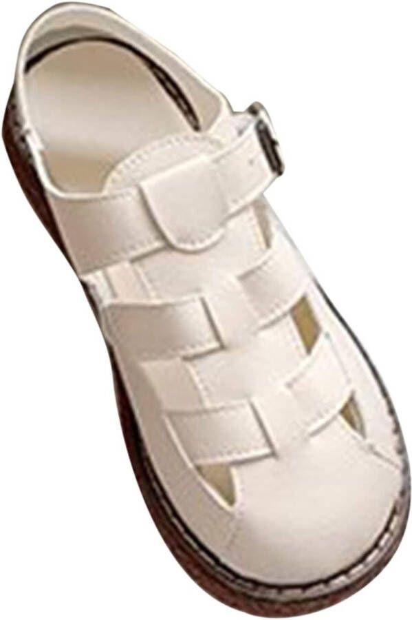 Comfortabele Dames Gesloten Teen Zomer Sandalen Zonder Slijtage Voor Strand Flat Sandaal