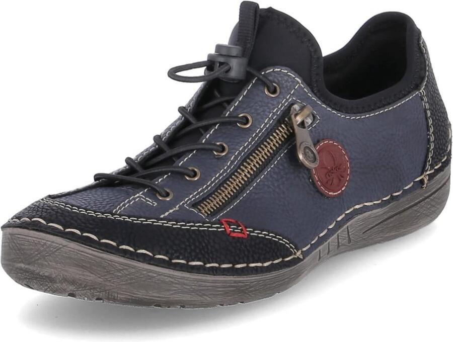 Comfortabele dames instappers blauw met zachte leren binnenzool