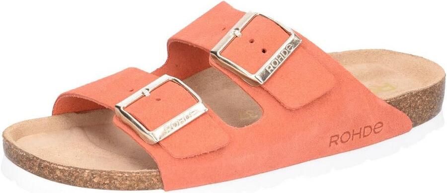 Dames Instappers met Bloemenprint en Leer Voetbed Brede Pasvorm