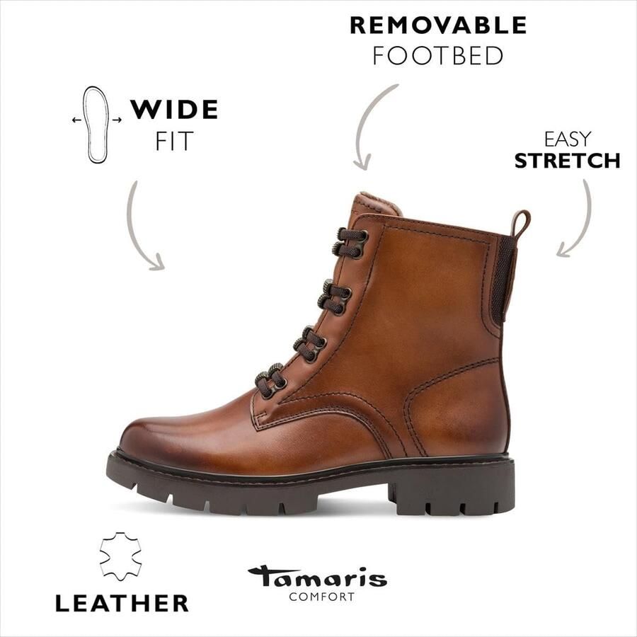 Comfortabele Dames Enkellaarzen met Brede Pasvorm