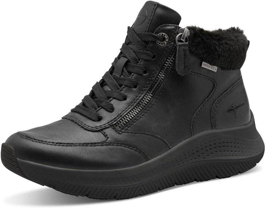 Comfortabele Dames Veterboot met Duo-tex Platte Hak