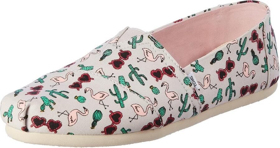 Comfortabele Dames Loafers met Botanische Print
