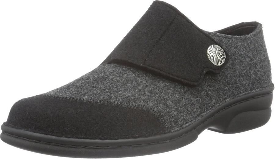 Comfortabele Dames Muiltjes van Vilt met Verstelbare Sluiting voor Goede Pasvorm