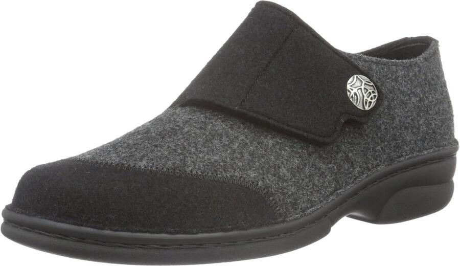 Comfortabele Dames Muiltjes van Vilt met Verstelbare Sluiting voor Goede Pasvorm