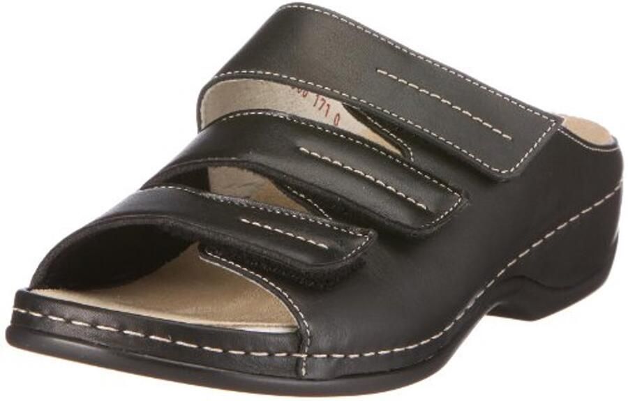 Comfortabele Dames Mules met Verwisselbaar Voetbed en Klittenbandsluitingen