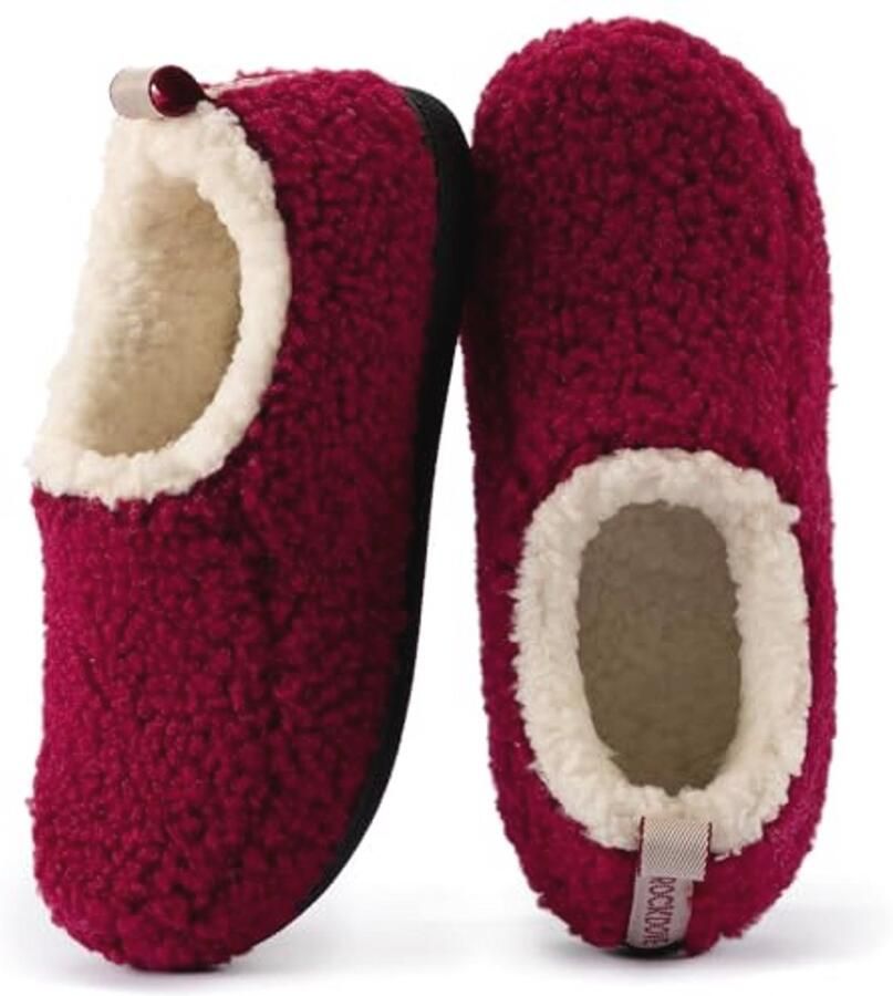 Comfortabele Dames Nomade Slippers van Veganistisch Sherpa Fleece