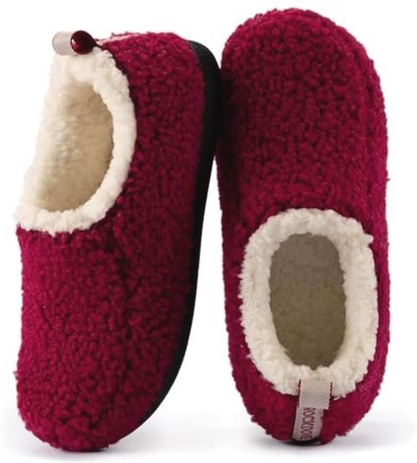 Comfortabele Dames Nomade Slippers van Veganistisch Sherpa Fleece