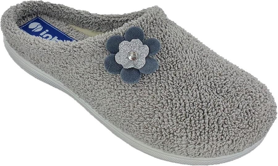 Comfortabele Dames Pantoffels Badstof met Bloem Detail Zacht en Licht