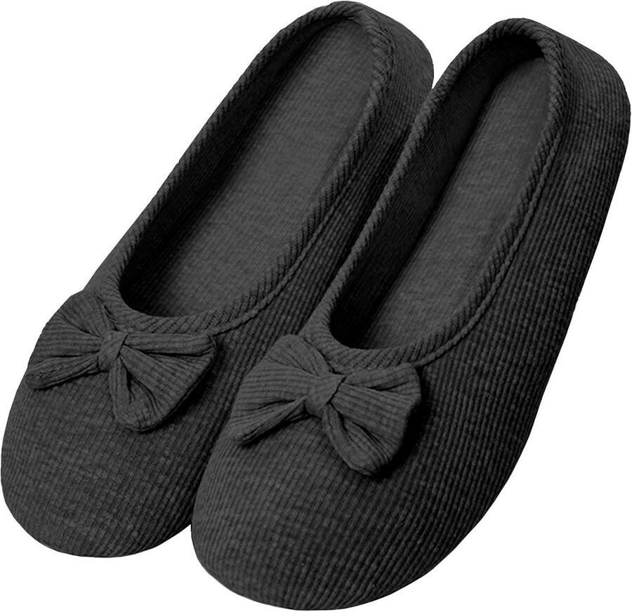 Comfortabele Dames Pantoffels Ballerina's van Katoen voor Binnen