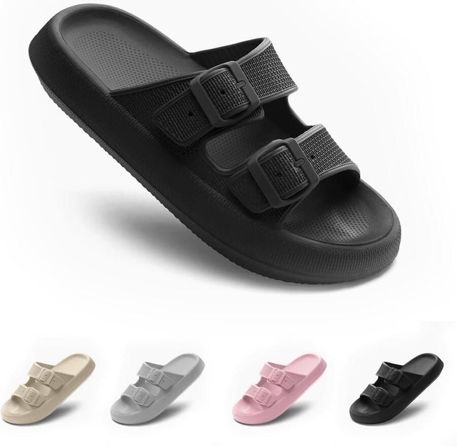 Comfortabele Dames Pantoffels en Slippers met Antislip Zool en Verstelbare Band