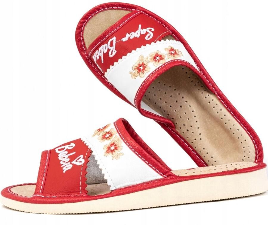 Comfortabele Dames Pantoffels Leer Super Oma