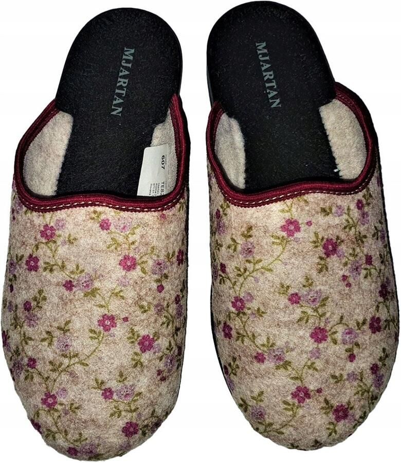 Comfortabele Dames Pantoffels met Bloemendessin & Profielzool
