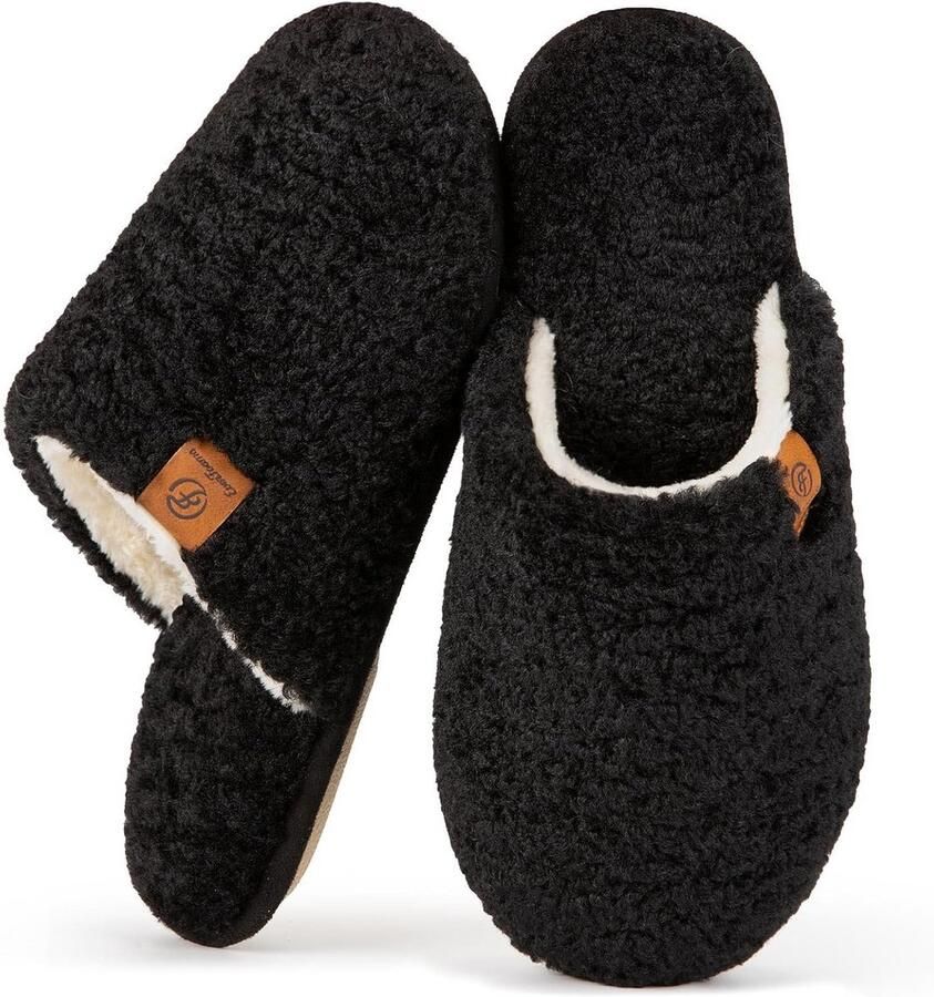 Comfortabele Dames Pantoffels met Memory Foam en Antislipzool Zachte Pluche Huis- en Binnensloffen