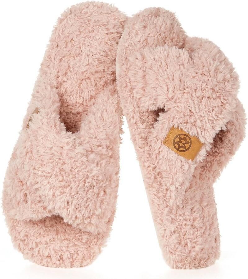 Comfortabele Dames Pantoffels met Traagschuim en Antislip Zool voor Binnen