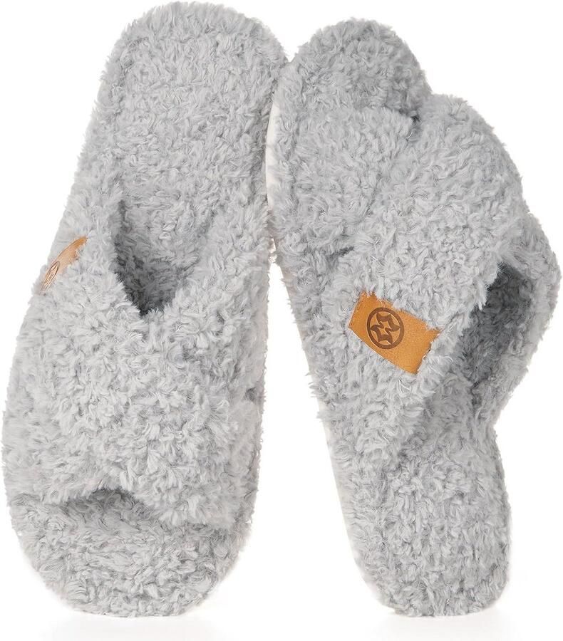Comfortabele Dames Pantoffels met Traagschuim en Antislip Zool Zachte Huis- en Binnen Slippers