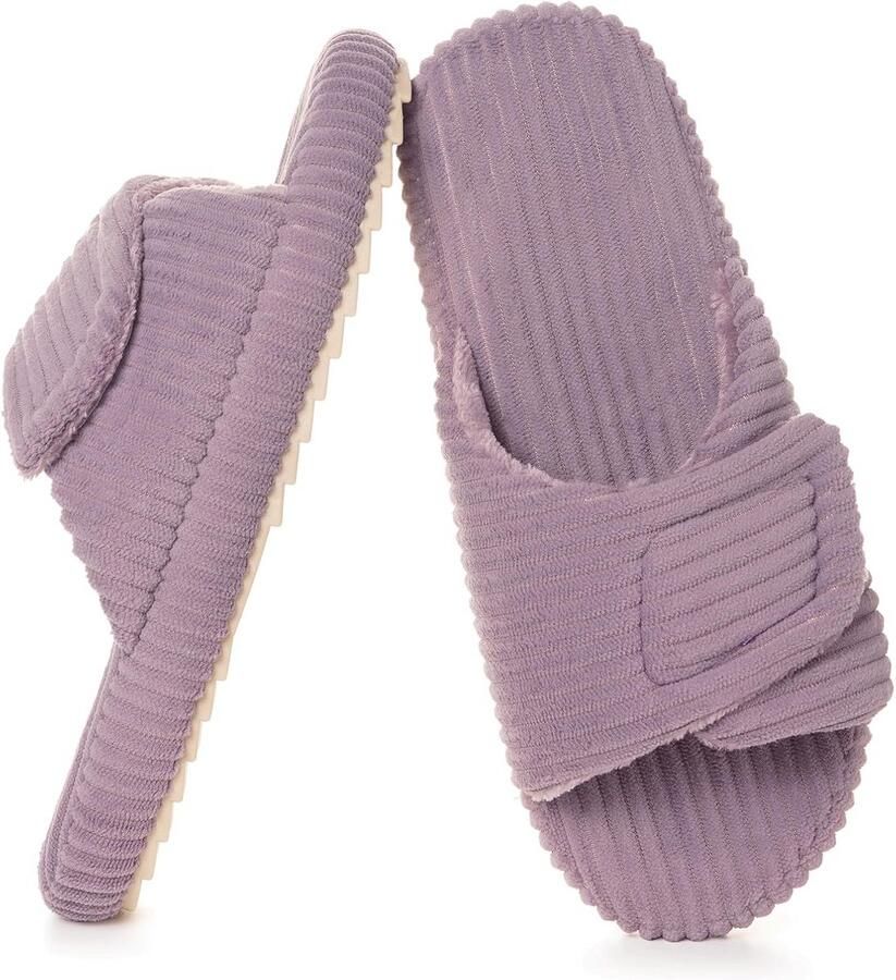 Comfortabele Dames Pantoffels met Traagschuim en Verstelbare Wijdte