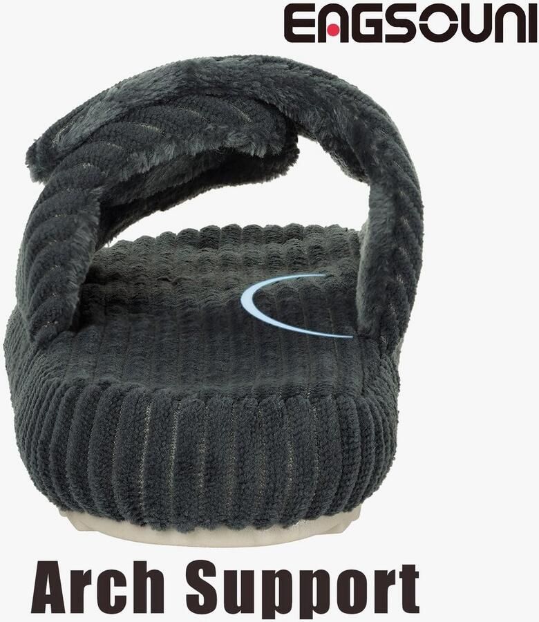 Comfortabele Dames Pantoffels met Traagschuim en Verstelbare Band