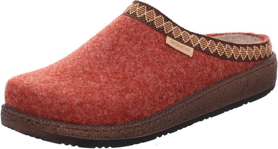Comfortabele Dames Pantoffels met Vilt Bovenwerk en Antislipzool