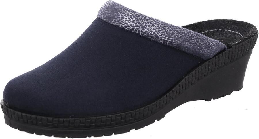 Comfortabele Dames Pantoffels met Wedge Hak Zacht Voetbed en Antislip Zool