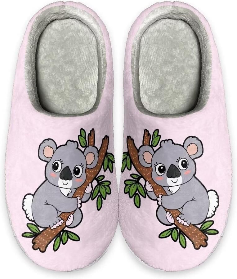 Comfortabele Dames Pantoffels Warm Fluwelen Instappers Antislip Huispantoffels