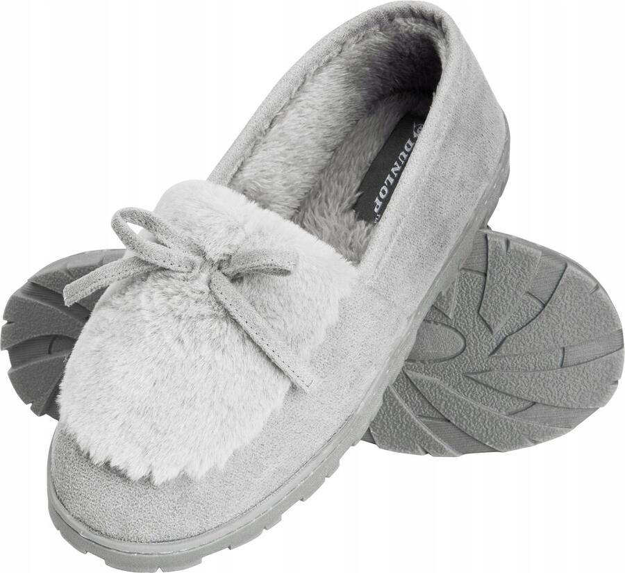 Comfortabele Dames Pantoffels Zacht & Warm Grijs