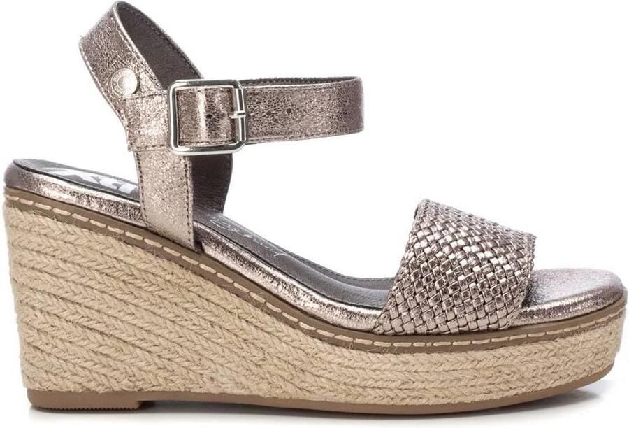 Comfortabele Dames Plateau Sandalen met Witte Band en Gesp