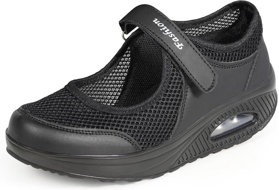 Comfortabele Dames Platform Sandalen met Klittenband Lichte Zomersneakers