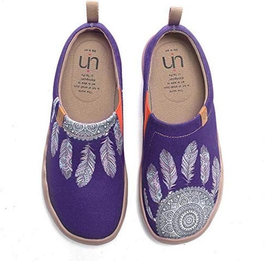 Comfortabele Dames Platte Schoenen met Artistiek Design