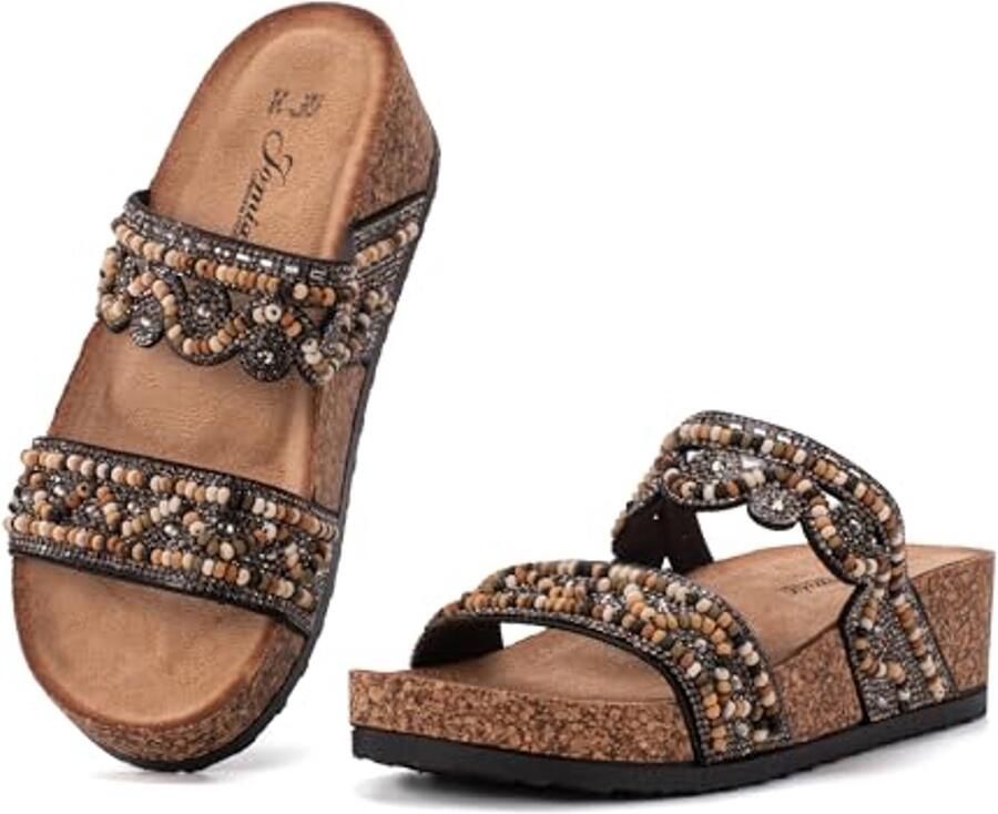 Comfortabele Dames Sandalen met Dikke Zool en Antislip