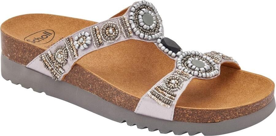 Comfortabele Dames Sandalen met Dubbele Band Zilver Zomer Stijl