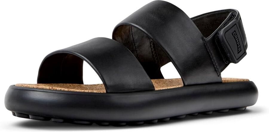 Comfortabele Dames Sandalen met Dubbele Bandjes en Natuurlijke Zool