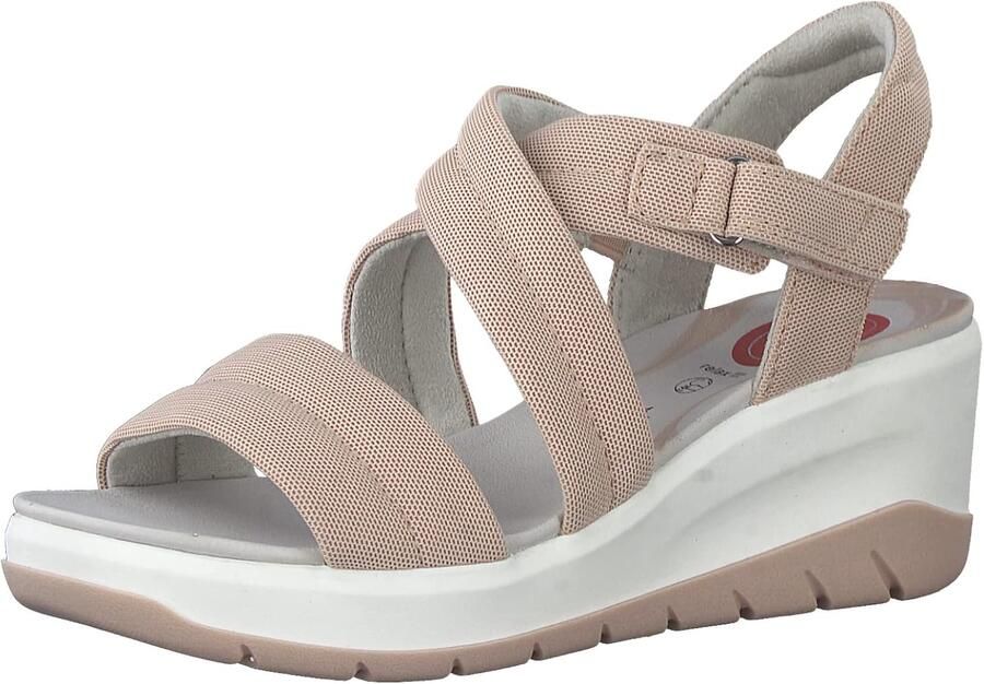 Comfortabele Dames Sandalen met Klittenband Wedge Hak