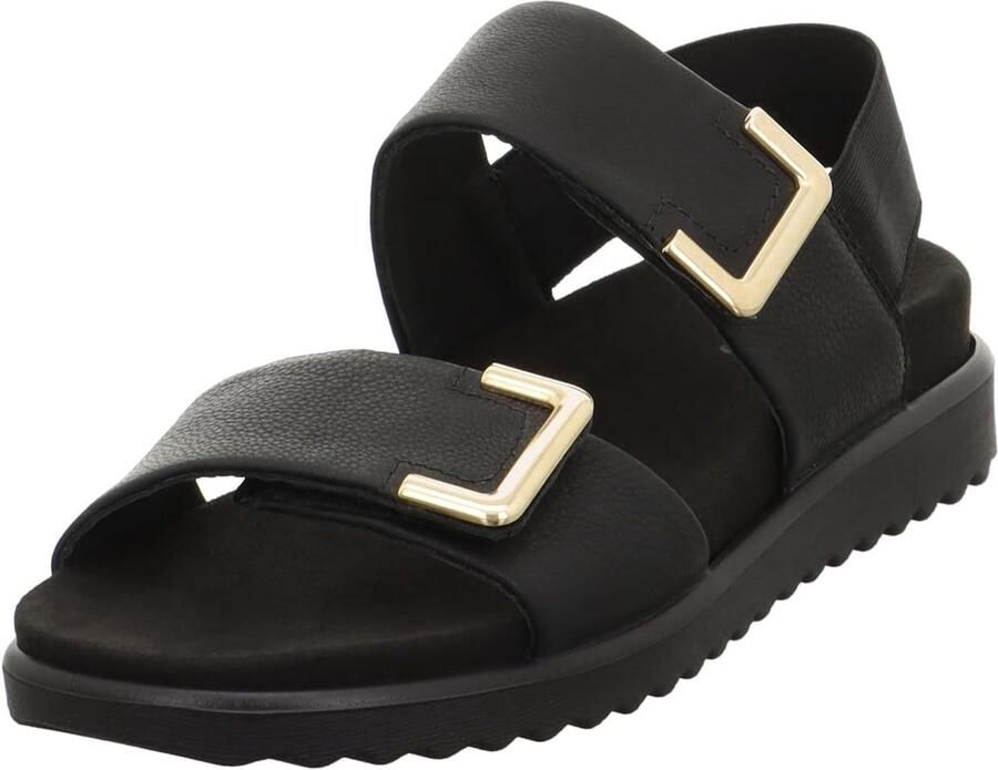 Comfortabele Dames Sandalen met Klittenband Zwart