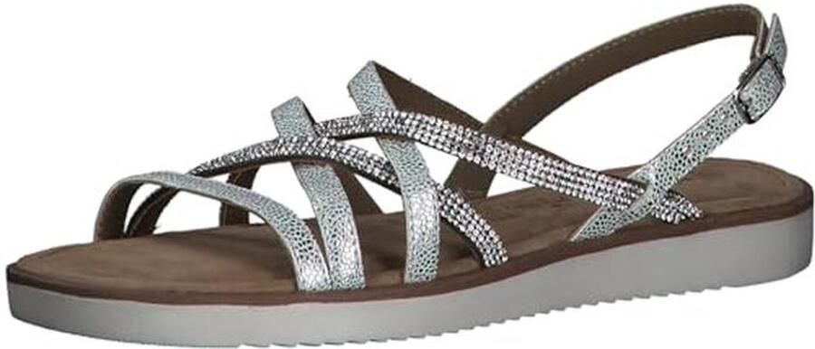 Comfortabele Dames Sandalen met Leren Bovenmateriaal Schachthoogte