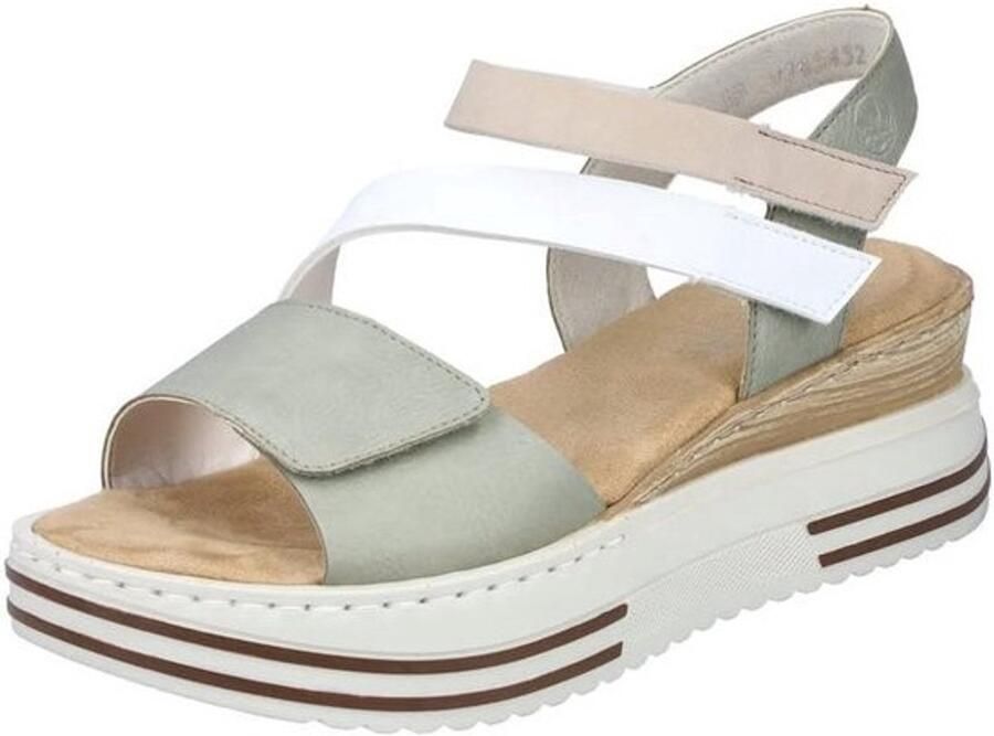 Comfortabele Dames Sandalen met Wedge Hak en Klittenbandsluiting